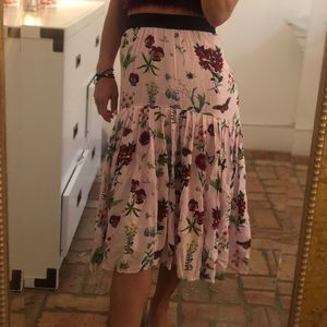 Joie midi pleated skirt